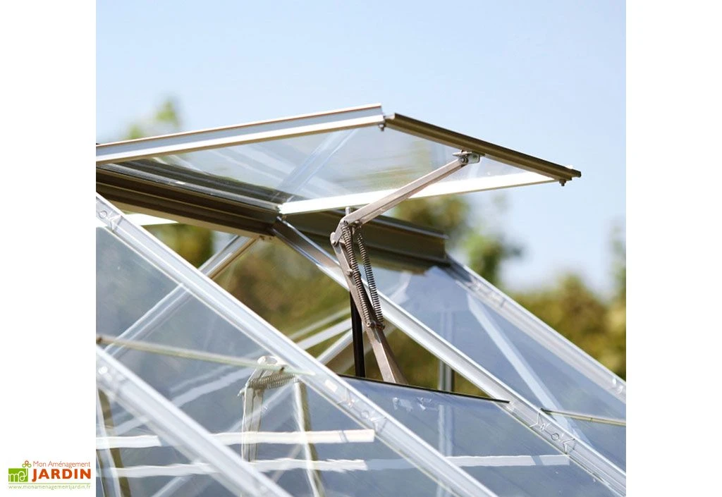 Serre De Jardin En Aluminium Et Verre Trempé Luxia 12,5 M² 4 Serre De Jardin En Aluminium Et Verre Trempé Luxia 12,5 M² – Image 2