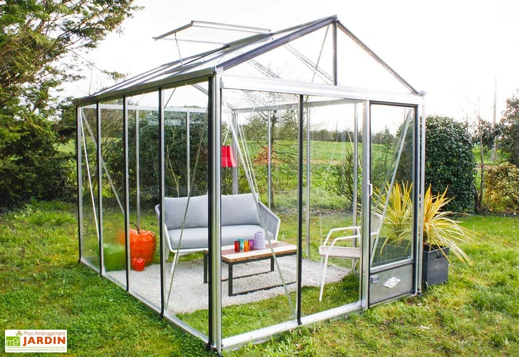 Serre De Jardin En Aluminium Et Verre Trempé Luxia 7,3 M² 3 Serre De Jardin En Aluminium Et Verre Trempé Luxia 7,3 M²