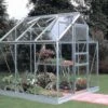 Halls Serre De Jardin En Aluminium Et Verre Trempé Popular 66 - 3,8 M² -Garanti Jardin Magasin serre jardin aluminium verre trempe popular 66