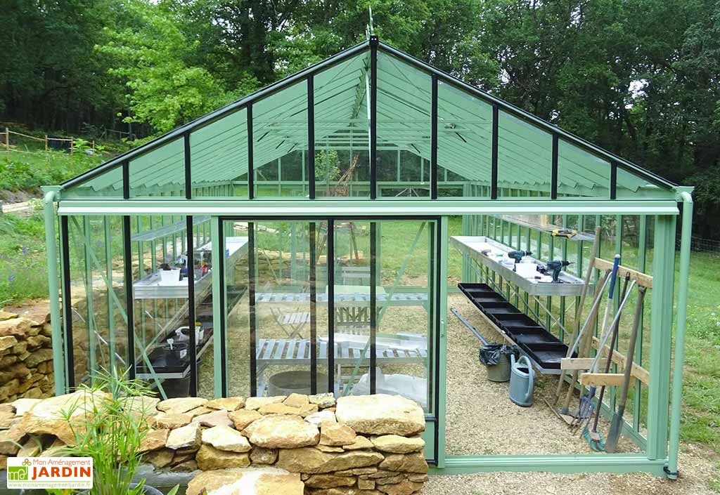 Serre De Jardin En Aluminium Et Verre Trempé Supra 23 M² 3 Serre De Jardin En Aluminium Et Verre Trempé Supra 23 M²