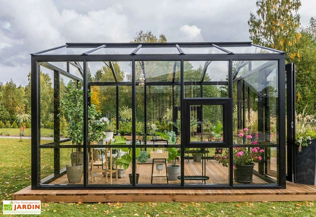 Serre De Jardin En Bois Et Verre Trempé – Myosotis 7 Serre De Jardin En Bois Et Verre Trempé – Myosotis – Image 5