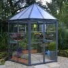 Serre De Jardin Hexagonale Aluminium/Polycarbonate Oasis 3,8 M² -Garanti Jardin Magasin serre jardin hexagonale aluminium polycarbonate oasis 6 1 m 3