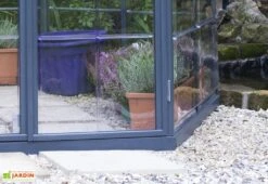 Serre De Jardin Hexagonale Aluminium/polycarbonate Oasis 8 M² - Grise -Garanti Jardin Magasin serre jardin hexagonale aluminium polycarbonate oasis 8 m 1
