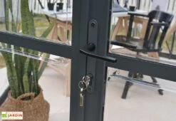 Serre De Jardin Hexagonale Aluminium/polycarbonate Oasis 8 M² - Grise -Garanti Jardin Magasin serre jardin hexagonale aluminium polycarbonate oasis 8 m 2