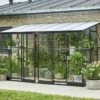 Halls Serre De Jardin Adossée En Verre Trempé Qube Lean-to 612 – 7,1 M² -Garanti Jardin Magasin serre jardin murale verre halls qube