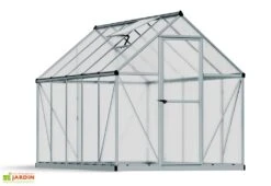 Serre De Jardin Grise Polycarbonate Aluminium 3 X 2 M – Mythos 6x10 -Garanti Jardin Magasin serre jardin palram canopia mythos 6x10 1