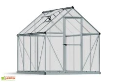 Serre De Jardin Grise Polycarbonate Aluminium 2,5 X 2 M – Mythos 6x8 -Garanti Jardin Magasin serre jardin palram canopia mythos 6x8 2