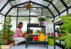 Serre De Jardin Polycarbonate Et PVC 5 X 2,5 M – Hobby Gardener 8x16 -Garanti Jardin Magasin serre jardin palram hobby gardener polycarbonate pvc vert 1 1