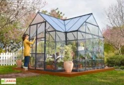 Serre De Jardin Polycarbonate Et Aluminium Victory Orangerie - 11 M² -Garanti Jardin Magasin serre jardin palram polycarbonate aluminium orangerie 9m2 2