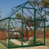 Serre De Jardin Polycarbonate Harmony Palram - Canopia Verte -Garanti Jardin Magasin serre jardin polycarbonate aluminium green palram harmony 6x6 2