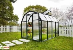 Serre De Jardin Verte Polycarbonate Et PVC – Eco Grow 9 Serre De Jardin Verte Polycarbonate Et PVC – Eco Grow -Garanti Jardin Magasin serre jardin polycarbonate palram ecogrow