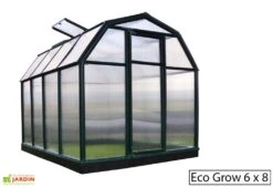 Serre De Jardin Verte Polycarbonate Et PVC – Eco Grow 12 Serre De Jardin Verte Polycarbonate Et PVC – Eco Grow -Garanti Jardin Magasin serre jardin polycarbonate palram ecogrow 6x8 1