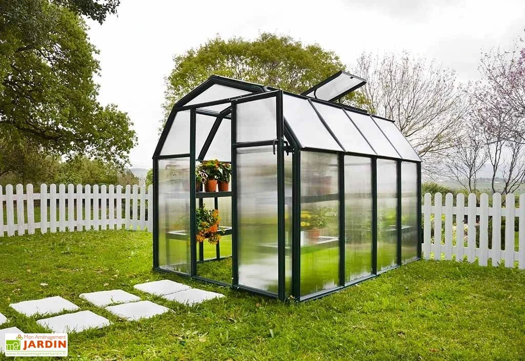 Serre De Jardin Verte Polycarbonate Et PVC – Eco Grow 4 Serre De Jardin Verte Polycarbonate Et PVC – Eco Grow – Image 2