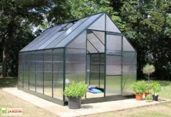 Halls Serre De Jardin En Aluminium Et Polycarbonate Universal 128 – 9,9 M² -Garanti Jardin Magasin serre jardin polycarbonate universal 128 vert