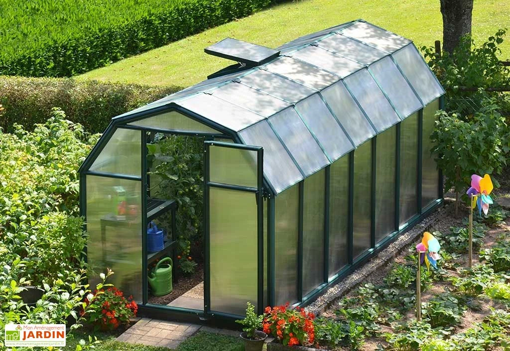 Serre De Jardin Verte Polycarbonate Et PVC – Eco Grow 3 Serre De Jardin Verte Polycarbonate Et PVC – Eco Grow