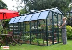 Serre De Jardin Polycarbonate Et PVC 10 M² – Grand Gardener 8x12 -Garanti Jardin Magasin serre jardin pvc vert polycarbonate transparent grand gardener 8x12 2 1