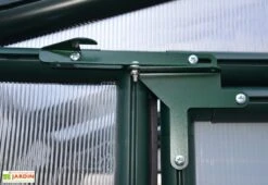 Serre De Jardin Polycarbonate Et PVC 6,5 X 2,5 M – Hobby Gardener 8x20 -Garanti Jardin Magasin serre jardin rion pvc vert polycarbonate hobby gardener 8x20 1