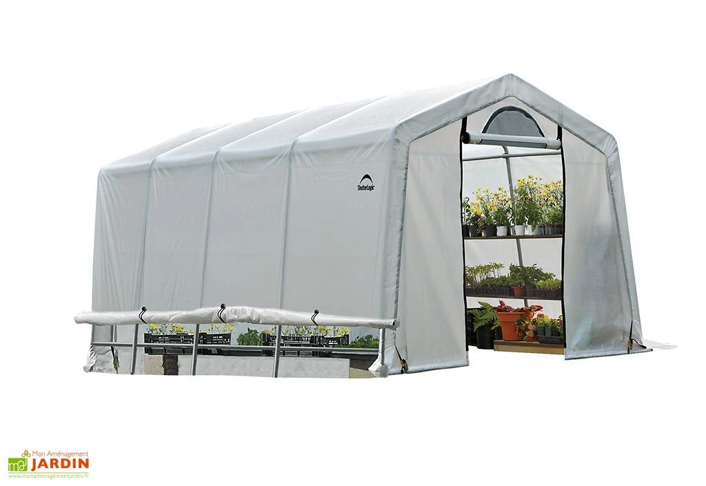Serre De Jardin Souple Avec Aérations En Polyéthylène Et Acier 18 M² 3 Serre De Jardin Souple Avec Aérations En Polyéthylène Et Acier 18 M²