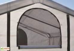 Serre De Jardin Souple Avec Aérations En Polyéthylène Et Acier 3 M² -Garanti Jardin Magasin serre jardin souple polyethylene acier aeration 3m2 1