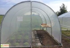 Serre Tunnel Tonneau En Polyéthylène 27 M² - Essentielle 9 X 3 M -Garanti Jardin Magasin serre jardin tunnel essentielle tonneau 4 3