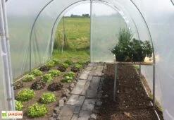 Serre Tunnel Tonneau En Polyéthylène 18 M² - Essentielle 6 X 3 M -Garanti Jardin Magasin serre jardin tunnel essentielle tonneau 1