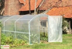 Serre Tunnel Tonneau En Polyéthylène 36 M² - 4 Saisons 12 X 3 M
