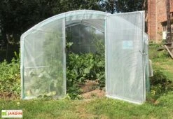 Serre Tunnel Tonneau En Polyéthylène 36 M² - 4 Saisons 12 X 3 M -Garanti Jardin Magasin serre jardin tunnel polyethylene tonneau 4 saisons 3m 1 6