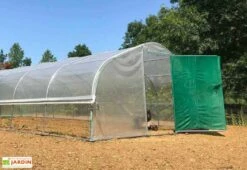Serre Tunnel Tonneau En Polyéthylène 60 M² - 5ème Saison 12 X 5 M 7 Serre Tunnel Tonneau En Polyéthylène 60 M² - 5ème Saison 12 X 5 M -Garanti Jardin Magasin serre jardin tunnel polyethylene tonneau 5 saison 5m 1 5