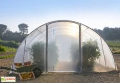 Bâche De Pignon Avant Côté Pour Serre De Jardin Tunnel Richel 4,5 8 Bâche De Pignon Avant Côté Pour Serre De Jardin Tunnel Richel 4,5 -Garanti Jardin Magasin serre jardin tunnel richel 450x450cm 1porte 2