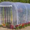 Serre De Jardin Tunnel Richel 2x3 Pied Droit 2x180µ 1 Porte -Garanti Jardin Magasin serre jardin tunnel tichel 2x3m pied droit 1porte