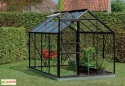 Serre Jardin Aluminium Verre Ivy 5 M² – Plusieurs Coloris -Garanti Jardin Magasin serre jardin verre aluminium ivy introgrow 4