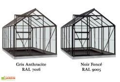 Serre Jardin Aluminium Verre Lily 6,2 M² – Plusieurs Coloris -Garanti Jardin Magasin serre jardin verre aluminium lily introgrow 5