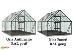 Serre Jardin Aluminium Verre Oliver 9,9 M² – Plusieurs Coloris -Garanti Jardin Magasin serre jardin verre aluminium oliver introgrow 1