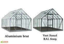 Serre Jardin Aluminium Verre Oliver 9,9 M² – Plusieurs Coloris -Garanti Jardin Magasin serre jardin verre aluminium oliver introgrow