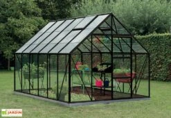 Serre Jardin Aluminium Verre Oliver 9,9 M² – Plusieurs Coloris -Garanti Jardin Magasin serre jardin verre aluminium oliver introgrow 5