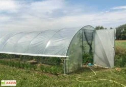 Serre Tunnel Tonneau En Polyéthylène 54 M² - Gothique 12 X 4,5 M