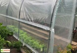 Serre Tunnel Tonneau En Polyéthylène 12 M² - Jardinière 4 X 3 M -Garanti Jardin Magasin serre tunnel jardiniere tonneau polyethylene 3m details
