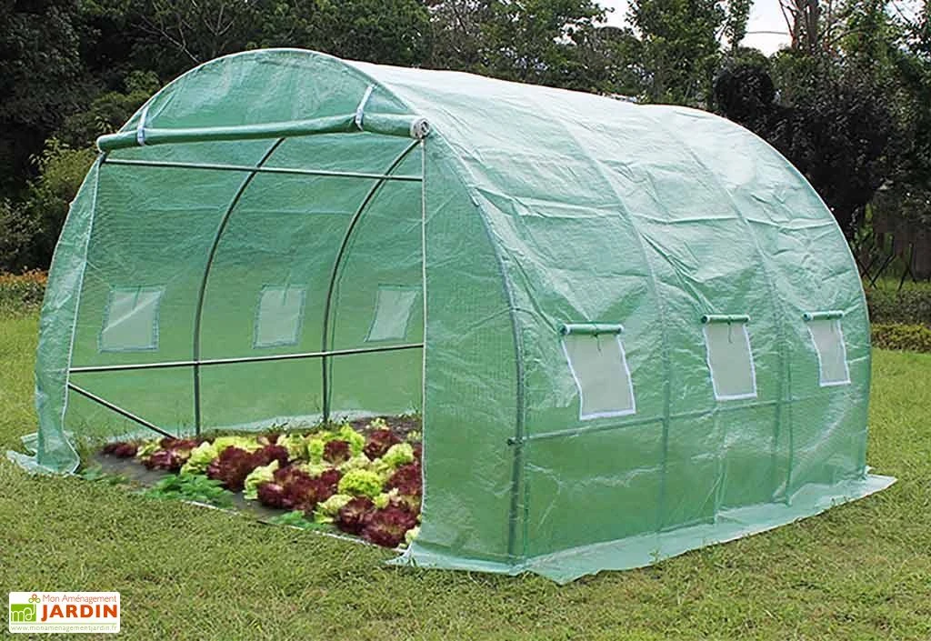 Serre De Jardin Tunnel 3x3m En Polyéthylène Vert Renforcé 3 Serre De Jardin Tunnel 3x3m En Polyéthylène Vert Renforcé