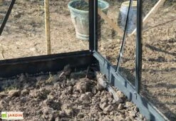 Serre De Jardin En Verre Trempé Grise Avec Base 4,65 M² -Garanti Jardin Magasin serre verre trempe aluminium 6 1