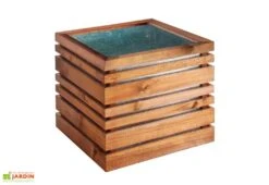 Bac à Fleurs En Bois Lign Z 60 (60x60x50cm) -Garanti Jardin Magasin structure bac a fleurs