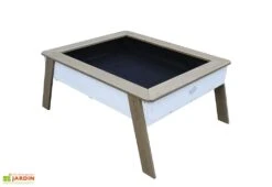 Axi Table De Culture En Bois De Hemlock - 110 X 93 X 50 Cm -Garanti Jardin Magasin table culture bois hemlock blanc