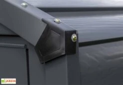 Armoire De Jardin En Acier Galvanisé 124 X 295 Cm 13 Armoire De Jardin En Acier Galvanisé 124 X 295 Cm -Garanti Jardin Magasin toiture armoire jardin acier galvanise anthracite 1