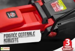 Tondeuse à Gazon électrique 1300 W 32 Cm + Bac 25 L -Garanti Jardin Magasin tondeuse gazon electrique elem garden ltde1332 22 poignee transport