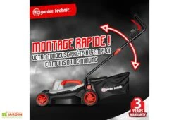 Tondeuse Electrique 1500W 37cm -Garanti Jardin Magasin tondeuse gazon electrique elem garden tde1537p montage facile