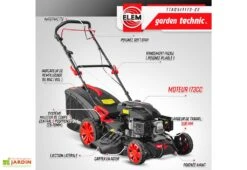 Tondeuse Thermique Autotractée 173 CC – 50 Cm -Garanti Jardin Magasin tondeuse thermique 173cc elem garden ttac51t173 22