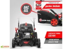 Tondeuse Thermique Autotractée 173 CC – 50 Cm -Garanti Jardin Magasin tondeuse thermique autotractee elem garden ttac51t173 22