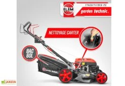 Tondeuse Thermique Autotractée 173 CC Démarreur électrique – 50 Cm -Garanti Jardin Magasin tondeuse thermique elem garden ttac51t173es 23 nettoyage carter
