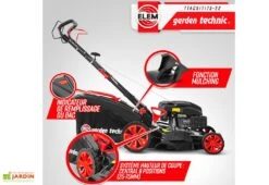 Tondeuse Thermique Autotractée 173 CC – 50 Cm -Garanti Jardin Magasin tondeuse thermique mulching elem garden ttac51t173 22