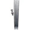 Tuteur Avec Attaches Mikado Anthracite 150 Cm (Lot De 6) 1 Tuteur Avec Attaches Mikado Anthracite 150 Cm (Lot De 6) -Garanti Jardin Magasin tuteur visuel noir