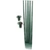 Tuteur Avec Attaches Mikado Vert Foncé 150 Cm (Lot De 6) -Garanti Jardin Magasin tuteur visuel vert fonce
